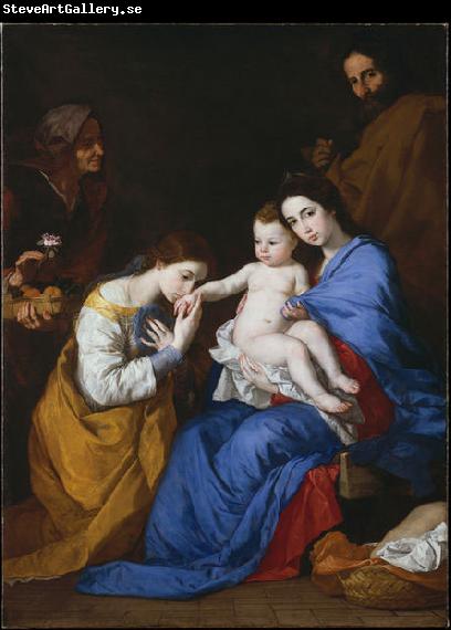 Jose de Ribera Mystische Hochzeit der Hl. Katharina von Alexandrien, Desposorios misticos de Santa Catalina de Alejandria.